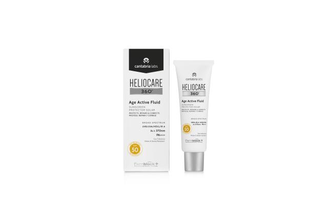Heliocare 360 Age Active Fluid SPF 50 واقي شمس هيليوكير لمكافحة علامات التقدم بالعمر